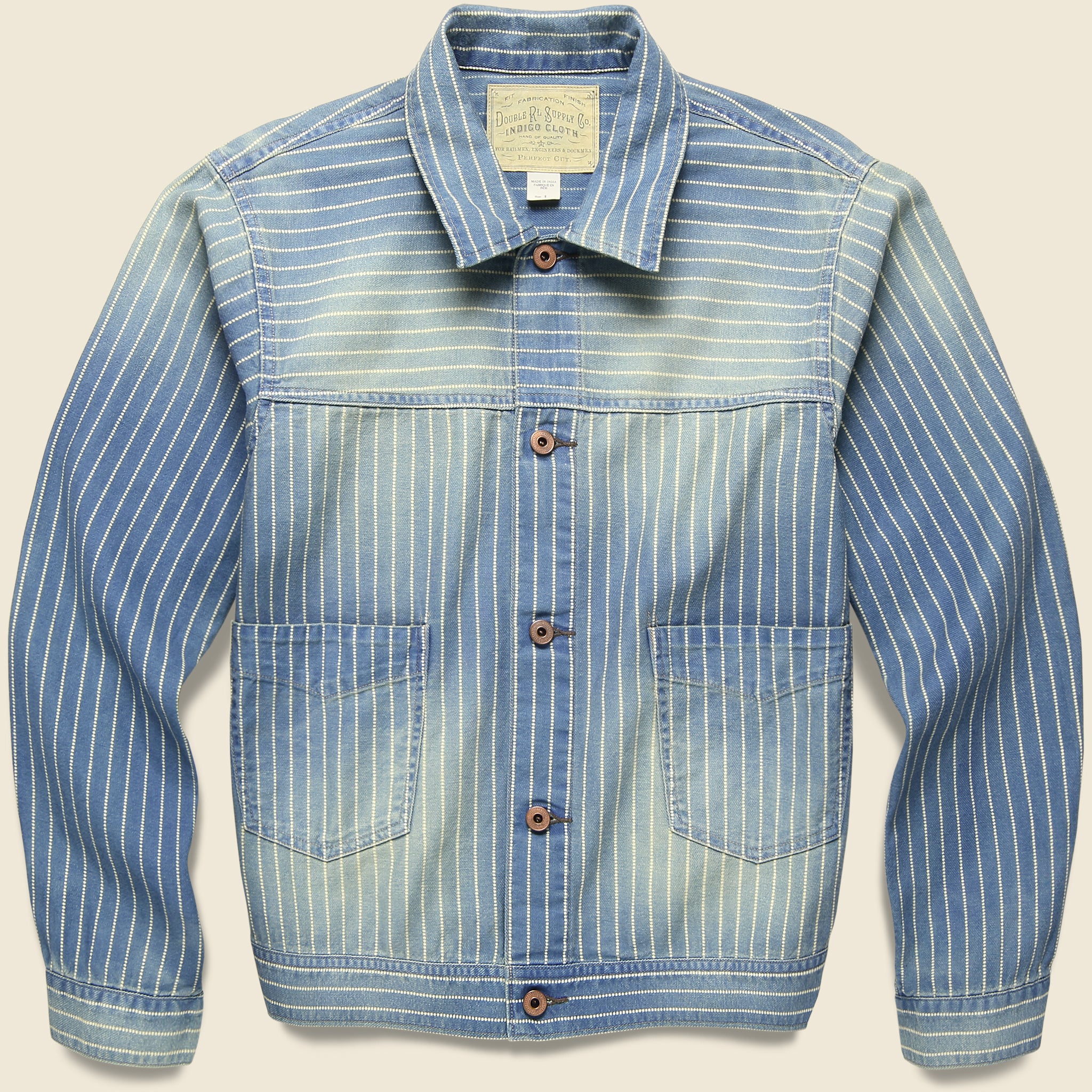 Hutchins Engineer Jacket - Dot Stifel Indigo - RRL - STAG Provisions - Outerwear - Shirt Jacket
