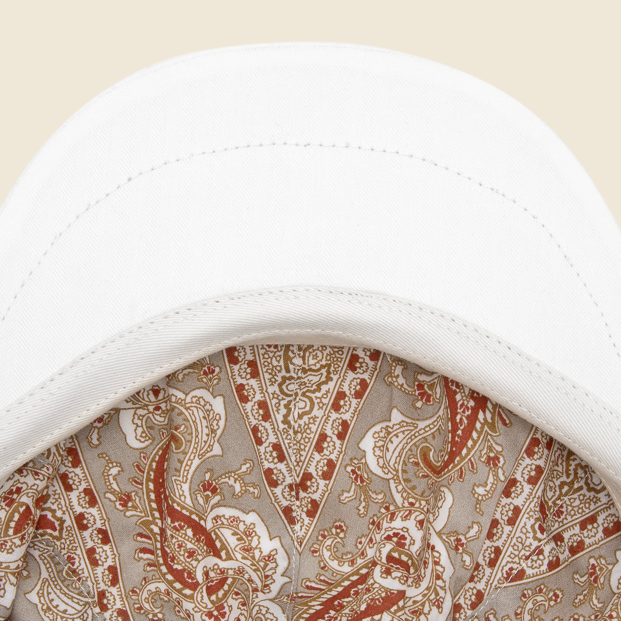 6 Panel Newsboy Cap - Antique White - RRL - STAG Provisions - Accessories - Hats