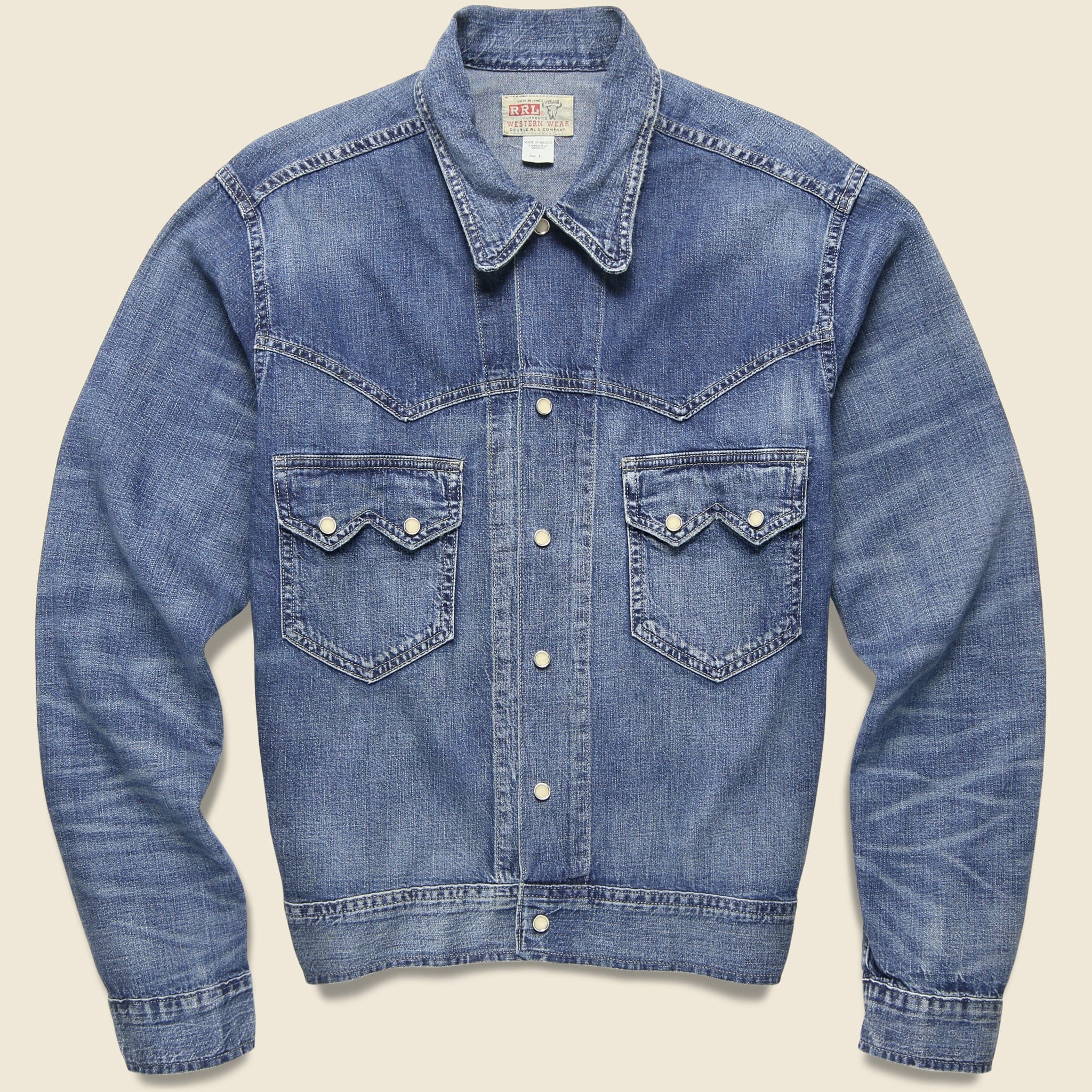 Type 2 Sawtooth Denim Jacket - Hewson Wash - RRL - STAG Provisions - Outerwear - Coat / Jacket