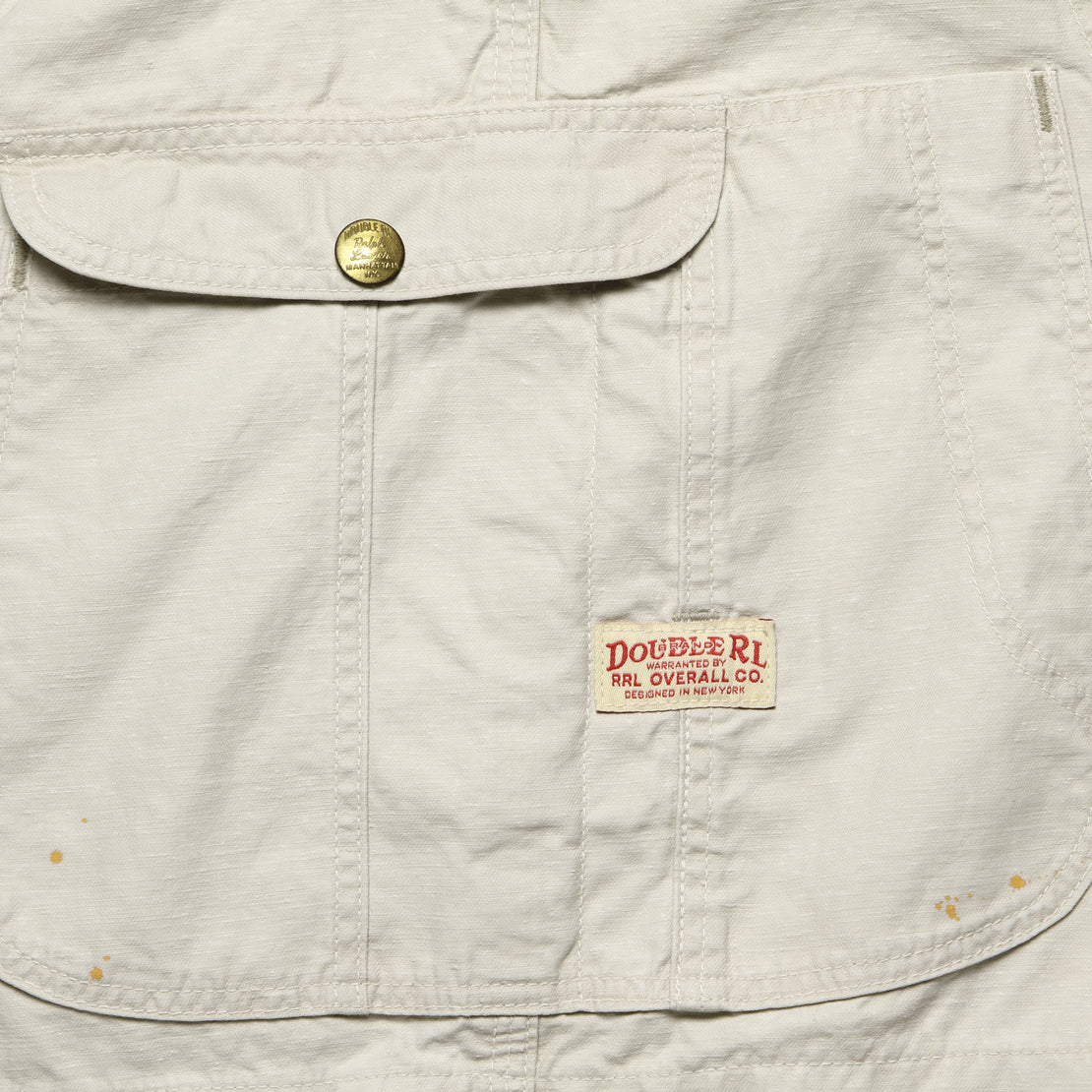 Durham Patchwork Overall - Repaired White