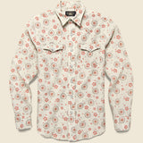 Bandana Print Seersucker Western Shirt - Tan/Coral - RRL - STAG Provisions - Tops - L/S Woven - Other Pattern