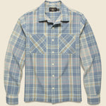 Lightweight Madras Towns Camp Shirt - Light Blue - RRL - STAG Provisions - Tops - L/S Woven - Plaid