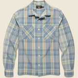 Lightweight Madras Towns Camp Shirt - Light Blue - RRL - STAG Provisions - Tops - L/S Woven - Plaid