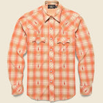 Plaid Jersey Western Shirt - Copper - RRL - STAG Provisions - Tops - L/S Woven - Plaid