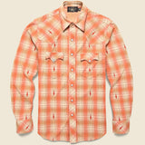 Plaid Jersey Western Shirt - Copper - RRL - STAG Provisions - Tops - L/S Woven - Plaid