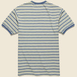 Indigo Ringer Stripe Tee - Indigo/Cream - RRL - STAG Provisions - Tops - S/S Tee