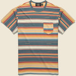 Southwest Stripe Pocket Tee - Turquoise/Red/Cream/Multi - RRL - STAG Provisions - Tops - S/S Tee