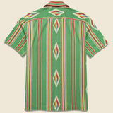Durango Knit Camp Shirt - Green/Red/Cream/Multi - RRL - STAG Provisions - Tops - S/S Woven - Other Pattern