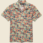 Western Print Camp Shirt - Teal/Multi - RRL - STAG Provisions - Tops - S/S Woven - Other Pattern