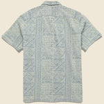 Bandana Print Jersey Camp Shirt - Indigo/Cream - RRL - STAG Provisions - Tops - S/S Woven - Other Pattern