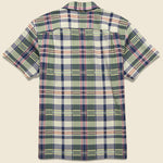 Madras Seersucker Camp Shirt - Green/Cream - RRL - STAG Provisions - Tops - S/S Woven - Seersucker