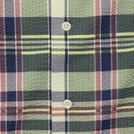 Madras Seersucker Camp Shirt - Green/Cream - RRL - STAG Provisions - Tops - S/S Woven - Seersucker