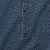 Jacquard-Knit Henley - Indigo - RRL - STAG Provisions - Tops - L/S Knit