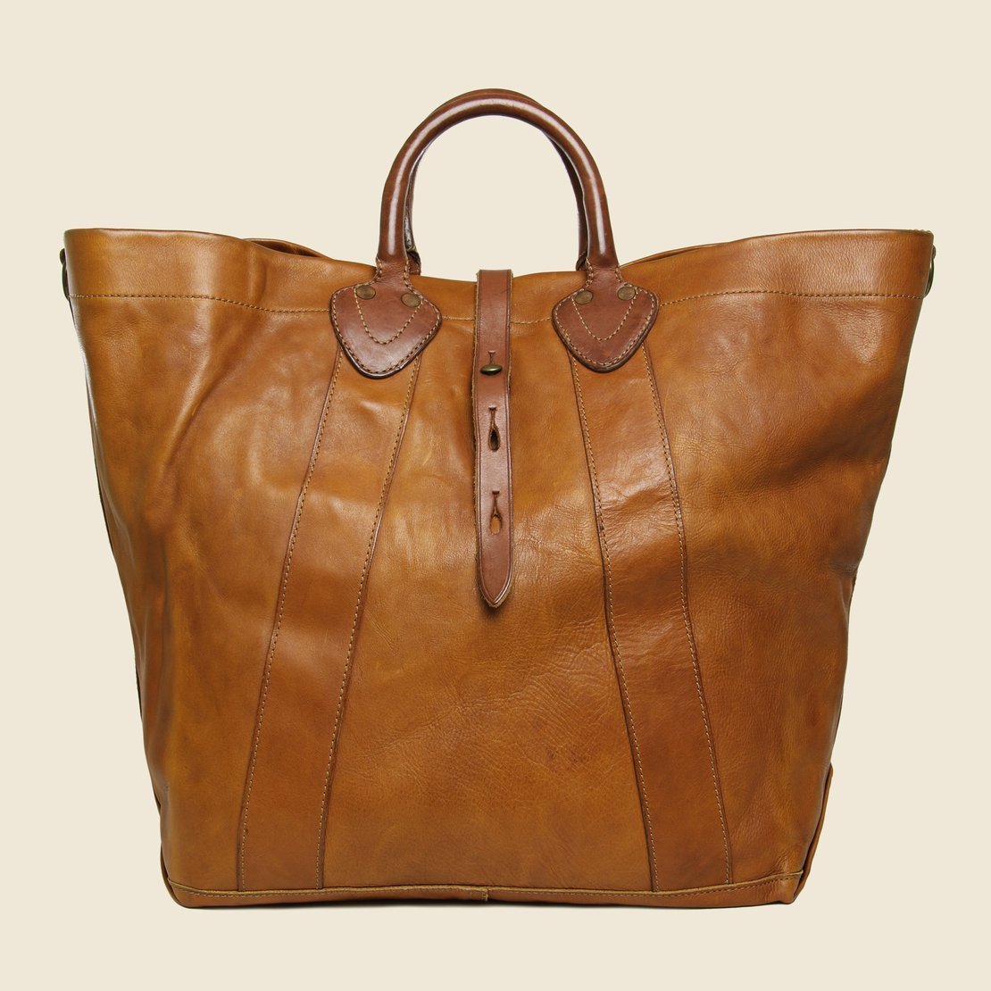 RRL Vintage Leather Tote - Brown