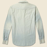 Slim Chambray Buffalo Western Shirt - Light Wash - RRL - STAG Provisions - Tops - L/S Woven - Solid
