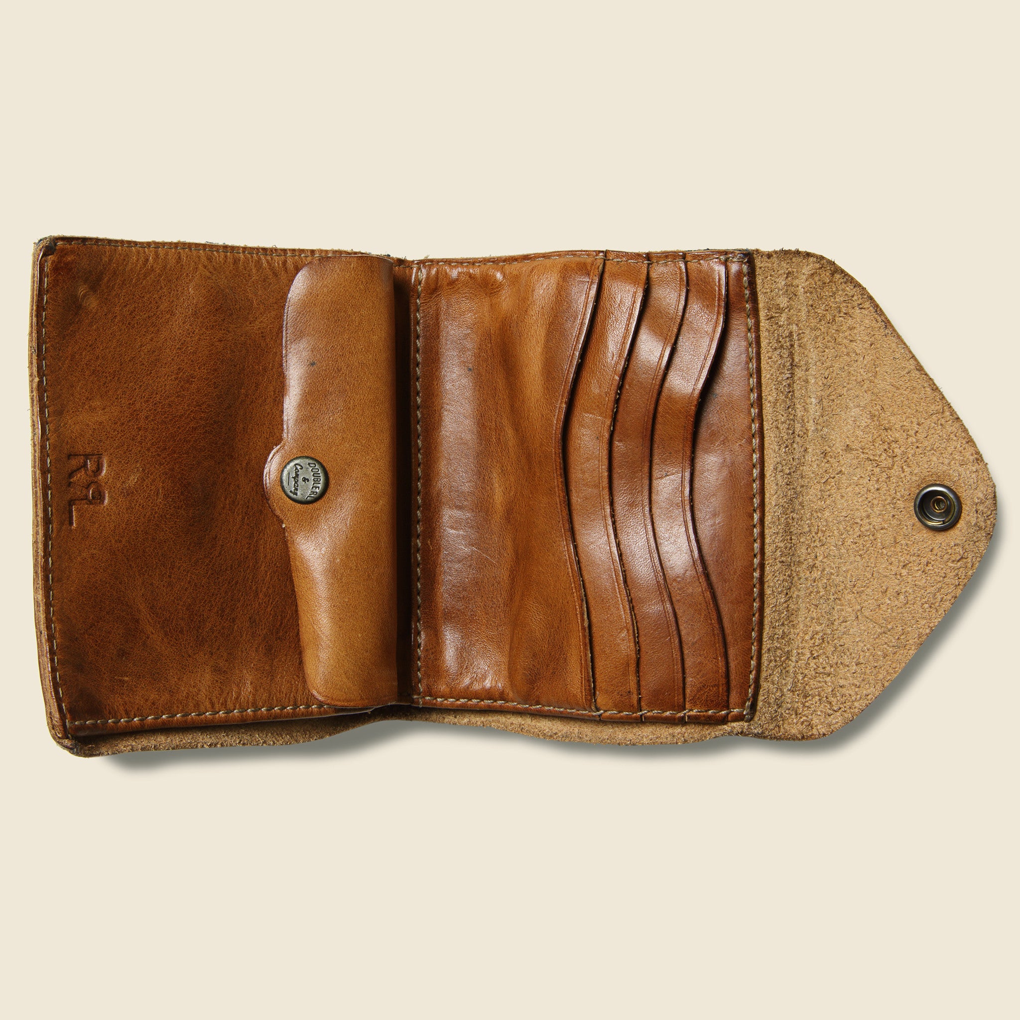 
                          Concho Leather Wallet - Brown - RRL - STAG Provisions - Accessories - Wallets
                        