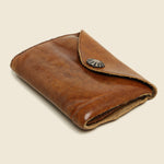 Concho Leather Wallet - Brown - RRL - STAG Provisions - Accessories - Wallets