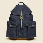 Riley Denim Rucksack - Indigo - RRL - STAG Provisions - Accessories - Bags / Luggage