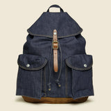 Riley Denim Rucksack - Indigo - RRL - STAG Provisions - Accessories - Bags / Luggage