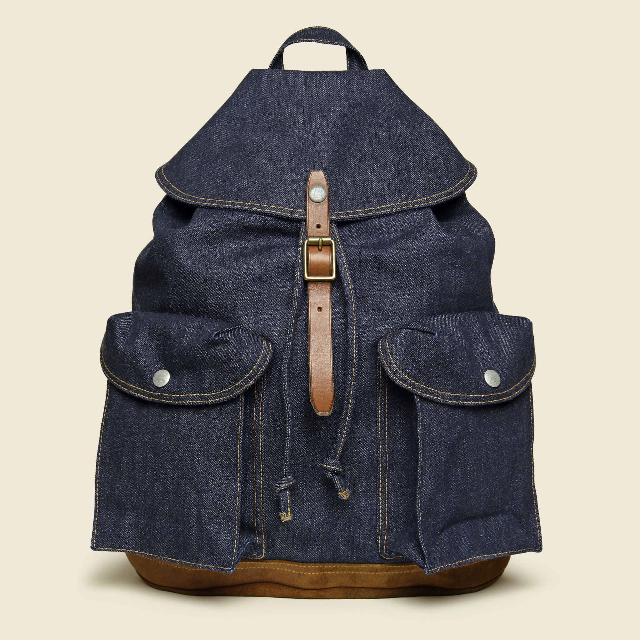 Riley Denim Rucksack - Indigo - RRL - STAG Provisions - Accessories - Bags / Luggage
