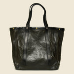 Leather Harris Tote Bag - Vintage Black - RRL - STAG Provisions - Accessories - Bags / Luggage