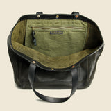 Leather Harris Tote Bag - Vintage Black - RRL - STAG Provisions - Accessories - Bags / Luggage