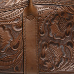 Hand-Tooled Leather Pecos Duffle Bag - Saddle Brown - RRL - STAG Provisions - Accessories - Bags / Luggage