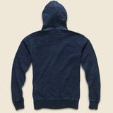 French Terry Zip Hoodie - Washed Indigo - RRL - STAG Provisions - Tops - Fleece / Sweatshirt