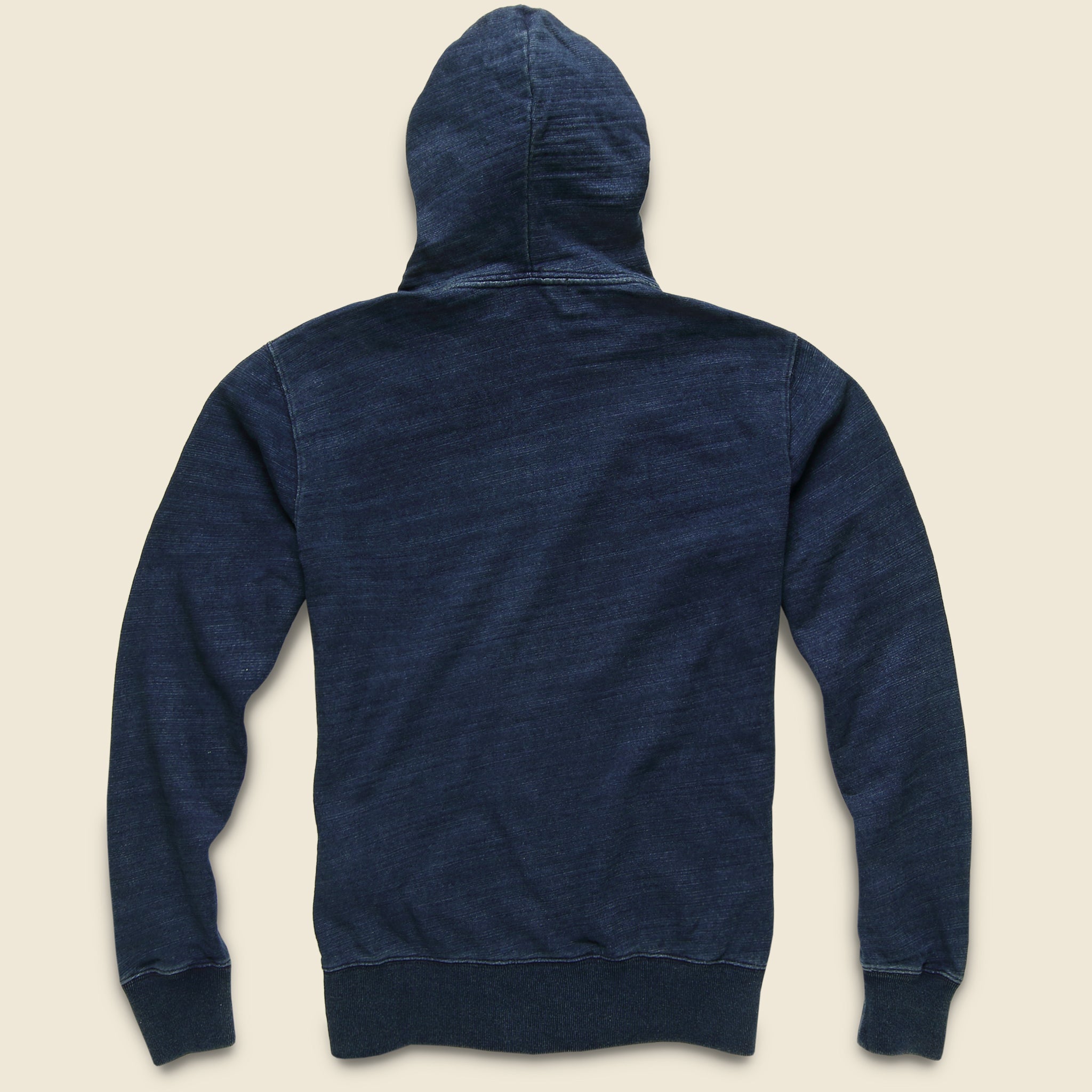 French Terry Zip Hoodie - Washed Indigo - RRL - STAG Provisions - Tops - Fleece / Sweatshirt