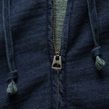 French Terry Zip Hoodie - Washed Indigo - RRL - STAG Provisions - Tops - Fleece / Sweatshirt