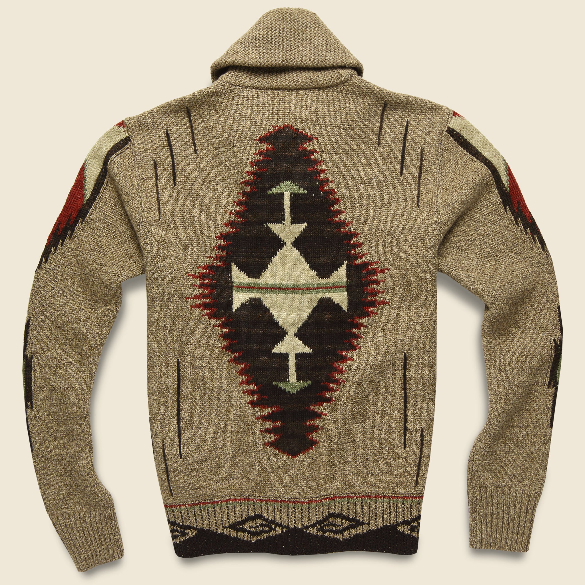 Chimayo Shawl Cardigan - Earth - RRL - STAG Provisions - Tops - Sweater