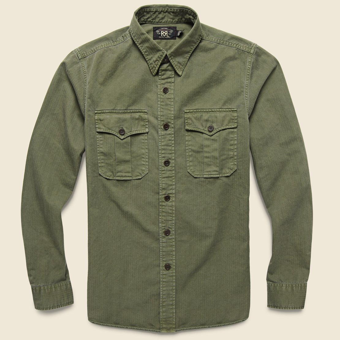 RRL G.I. Military Shirt - Olive Drab