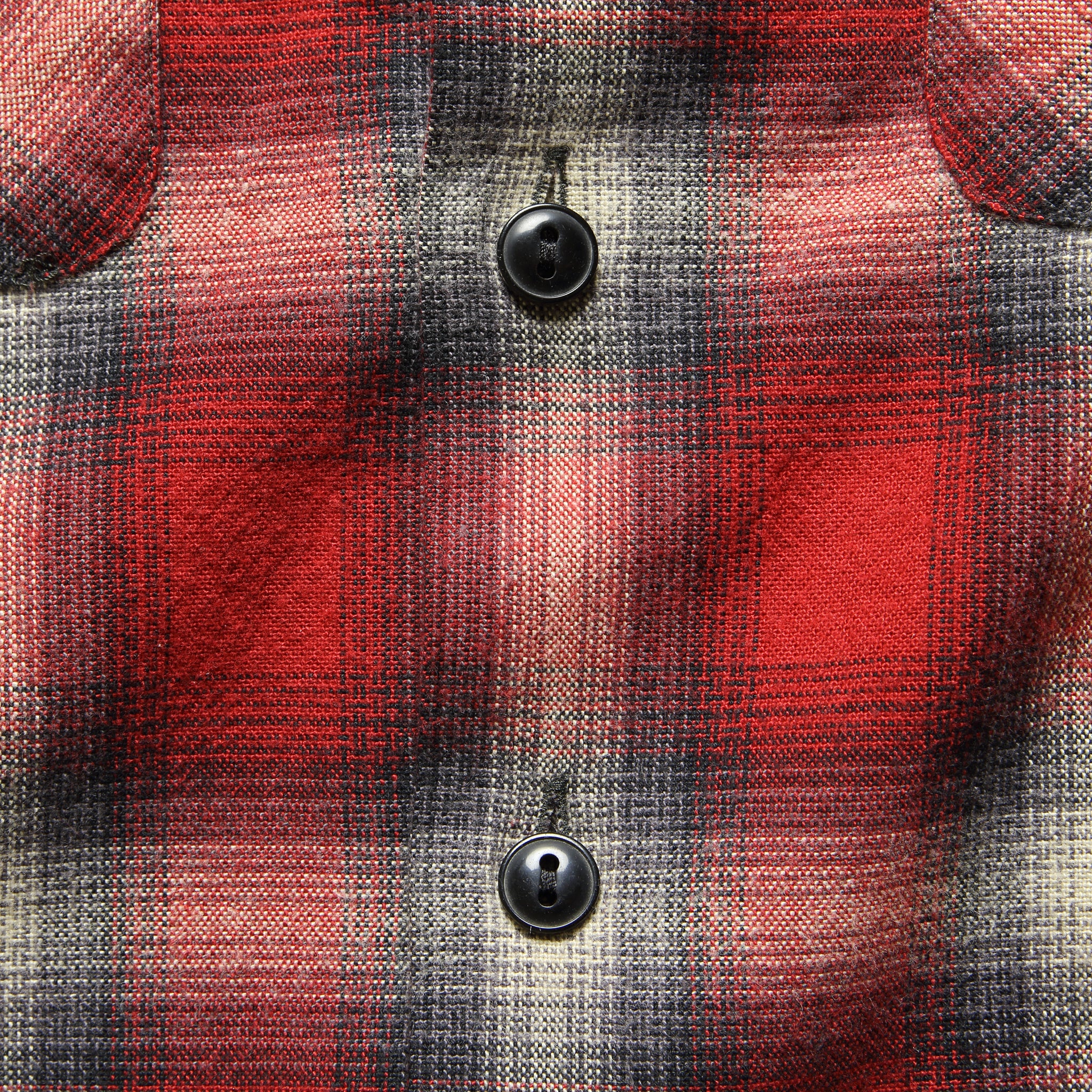 
                          Monterey Ombre Plaid Flannel - Red/Black - RRL - STAG Provisions - Tops - L/S Woven - Plaid
                        