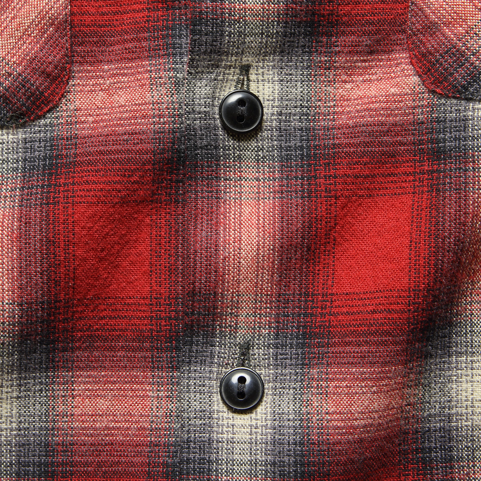 Monterey Ombre Plaid Flannel - Red/Black - RRL - STAG Provisions - Tops - L/S Woven - Plaid