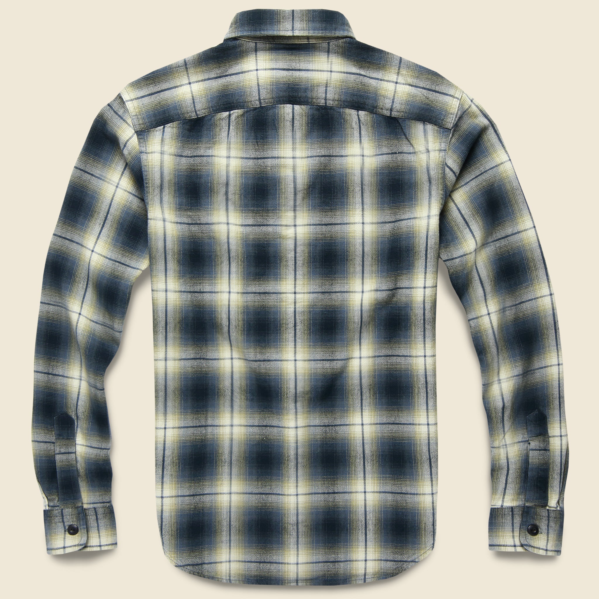 
                          Cody Ombre Plaid Western Shirt - Blue/Black - RRL - STAG Provisions - Tops - L/S Woven - Plaid
                        