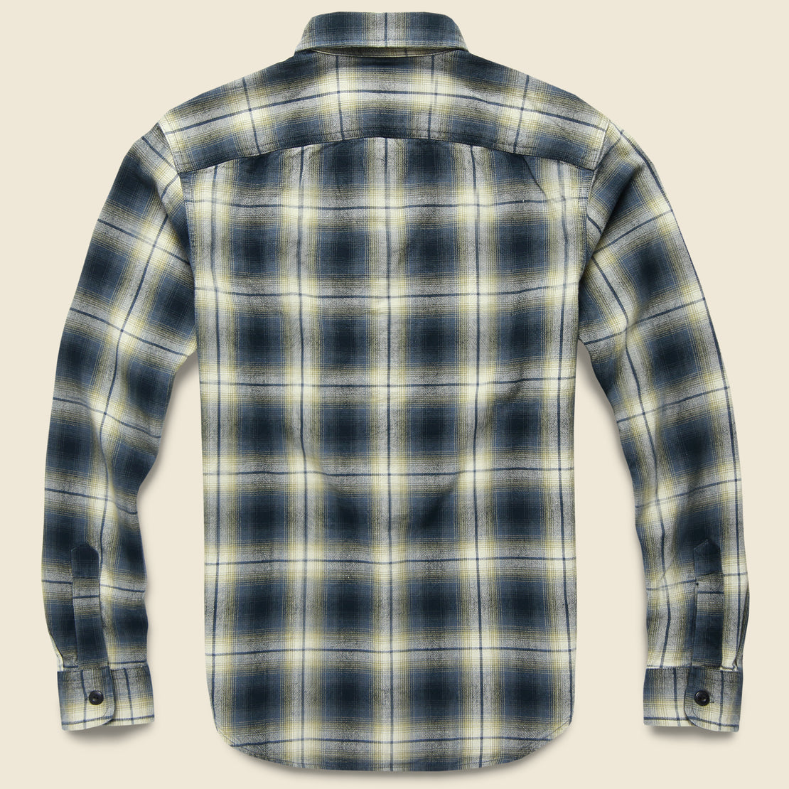 Cody Ombre Plaid Western Shirt - Blue/Black