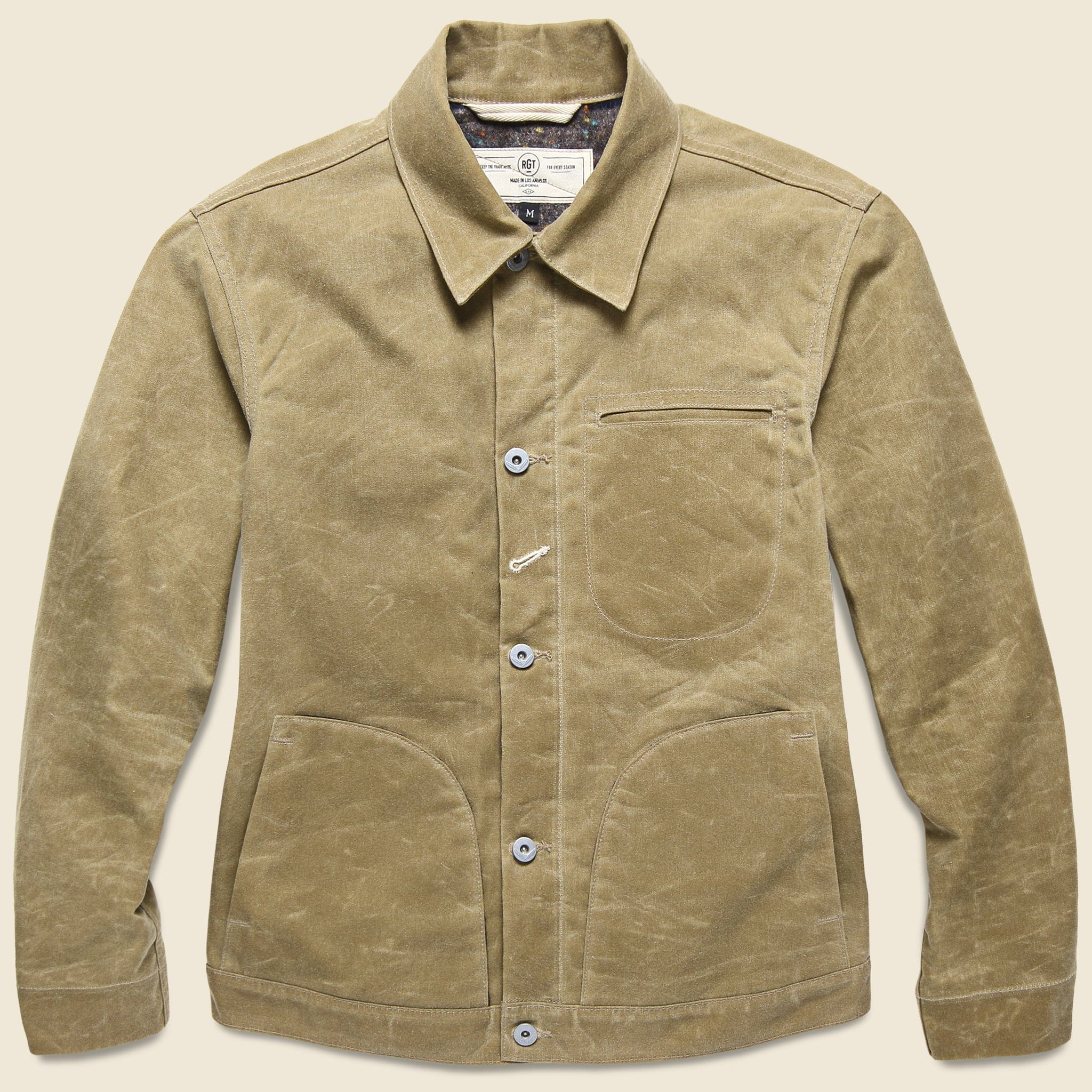 
                          Supply Jacket - Blanket Lined Waxed Tan Ridgeline - Rogue Territory - STAG Provisions - Outerwear - Coat / Jacket
                        