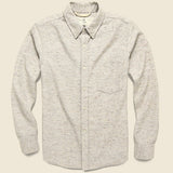 Oxford Flannel - Oatmeal - Rogue Territory - STAG Provisions - Tops - L/S Woven - Fleck
