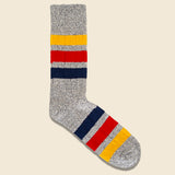 Park Stripe Sock - Medium Gray - RoToTo - STAG Provisions - Accessories - Socks