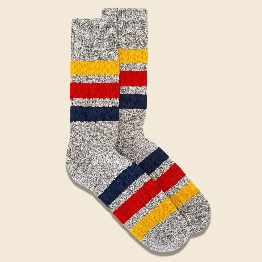 Park Stripe Sock - Medium Gray - RoToTo - STAG Provisions - Accessories - Socks