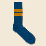 Reversible Brush Mohair Socks - Dark Blue - RoToTo - STAG Provisions - Accessories - Socks