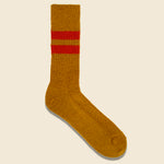 Reversible Brush Mohair Socks - Dark Yellow - RoToTo - STAG Provisions - Accessories - Socks
