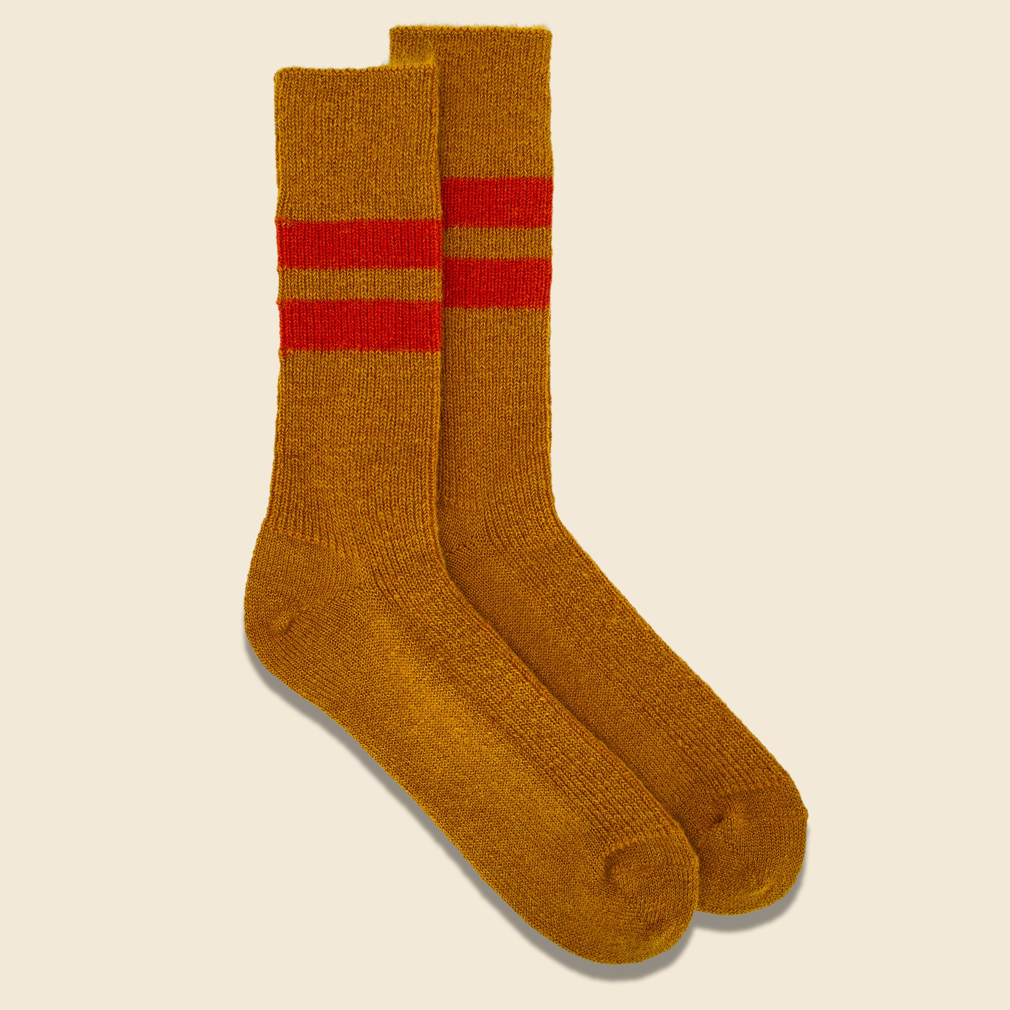 
                          Reversible Brush Mohair Socks - Dark Yellow - RoToTo - STAG Provisions - Accessories - Socks
                        