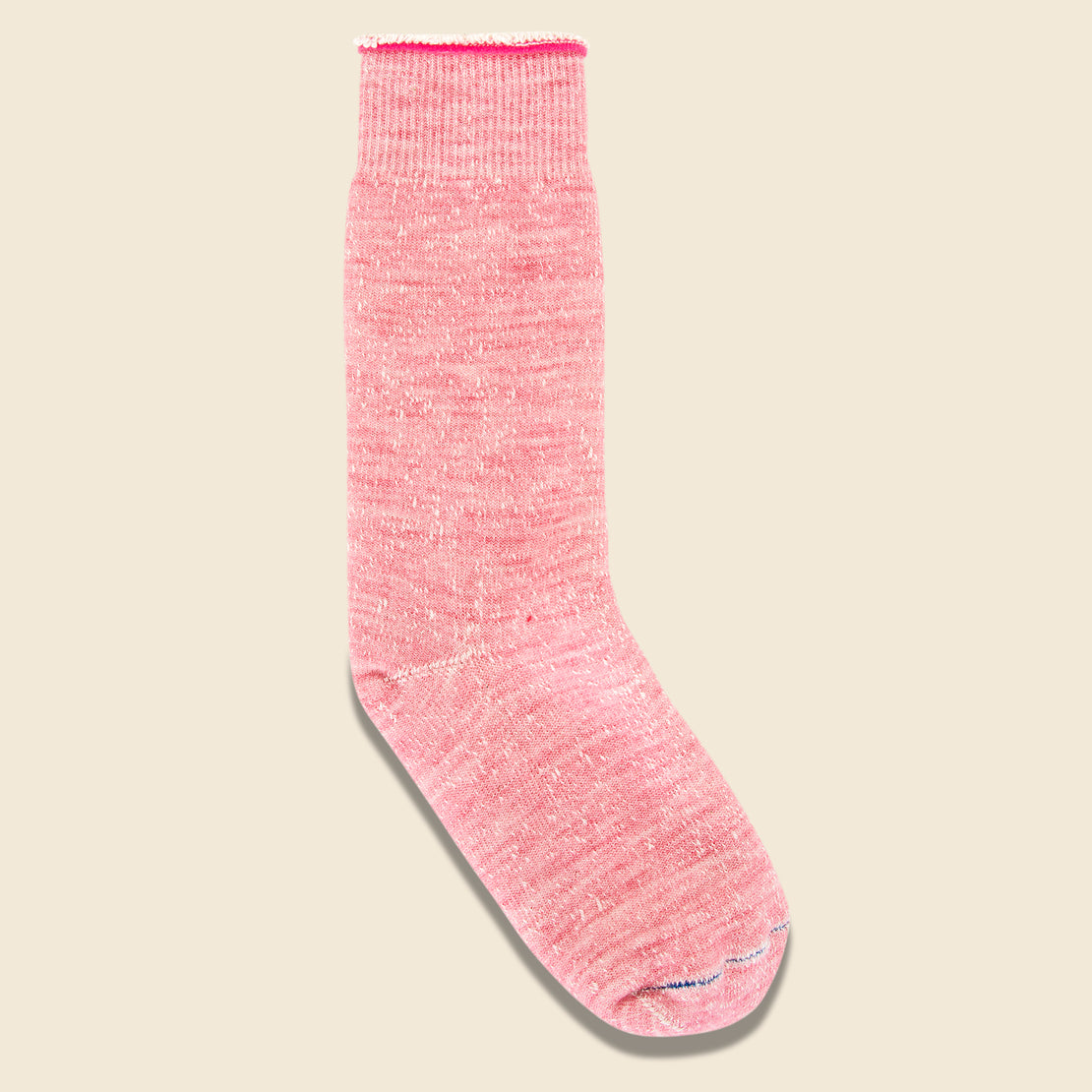 RoToTo Merino Wool & Cotton Double Face Socks - Light Pink
