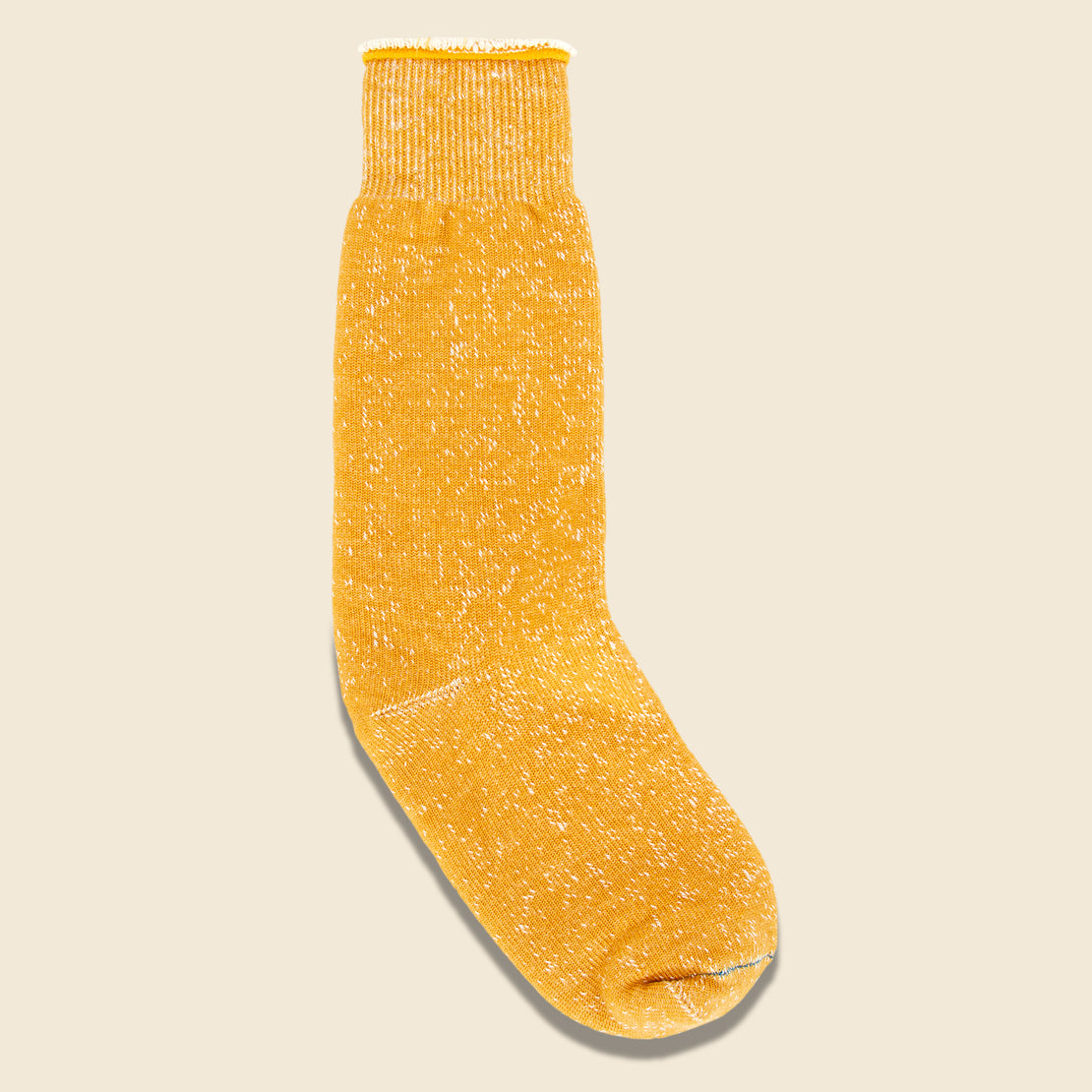 RoToTo Merino Wool & Cotton Double Face Socks - Yellow