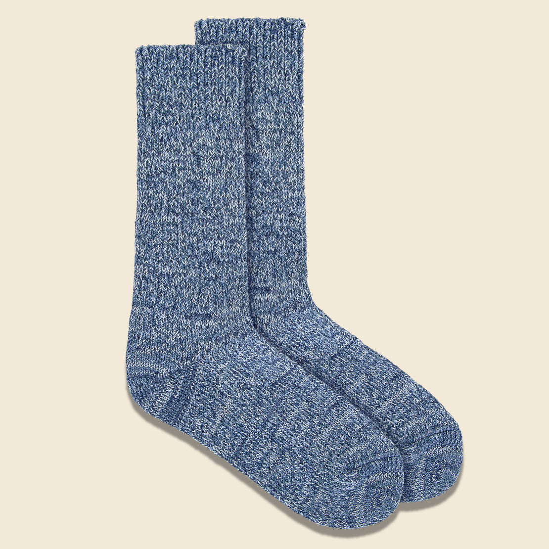 Denim Tone Crew Socks - Ice - RoToTo - STAG Provisions - W - Accessories - Socks