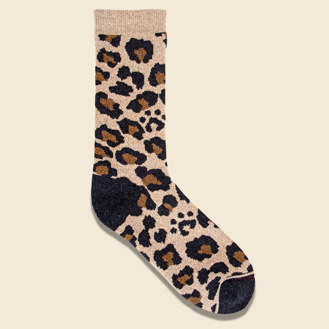 RoToTo Pile Leopard Socks - Beige