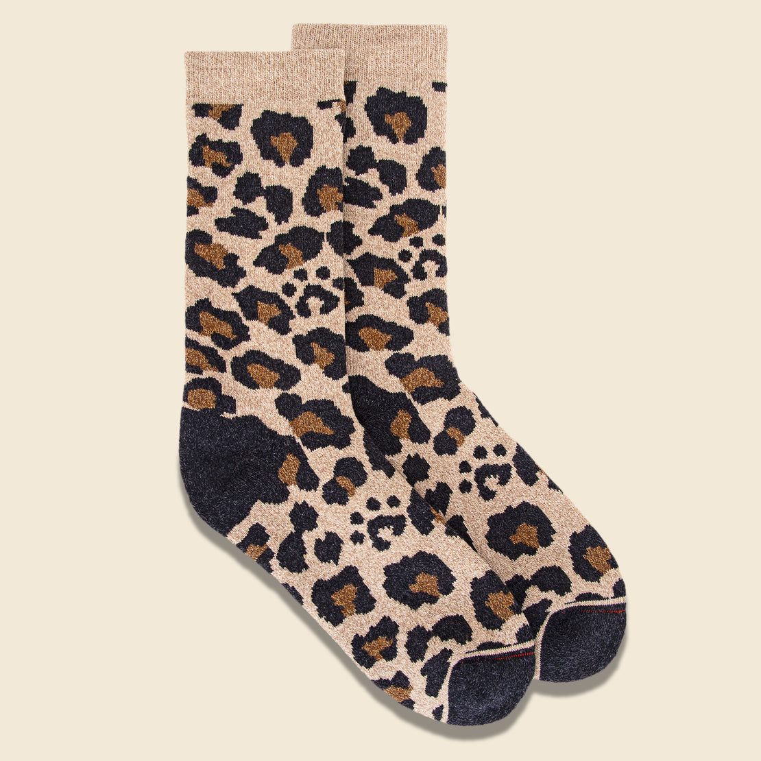 Pile Leopard Socks - Beige - RoToTo - STAG Provisions - W - Accessories - Socks