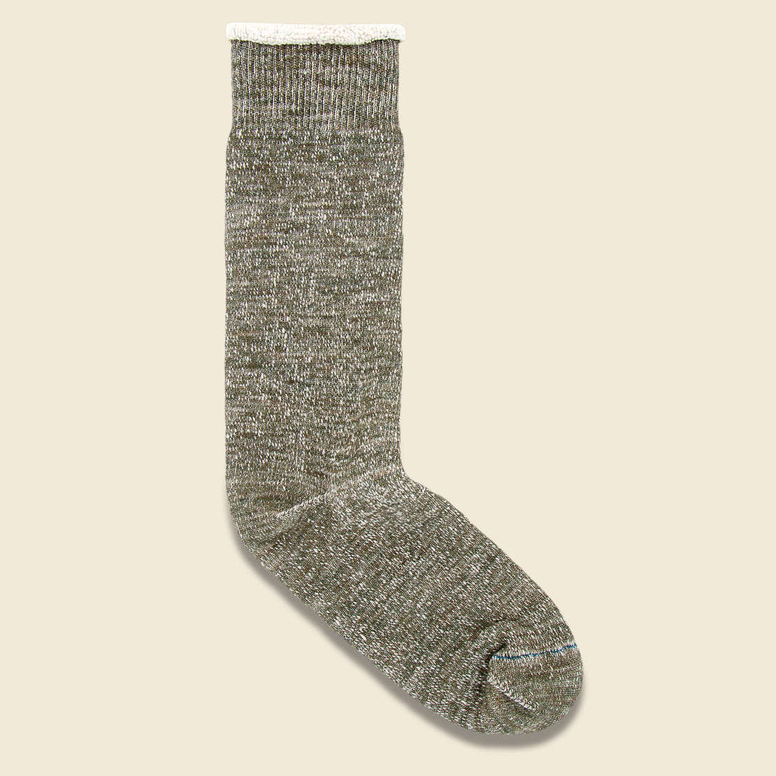 RoToTo Merino Wool & Cotton Double Face Sock - Army Green