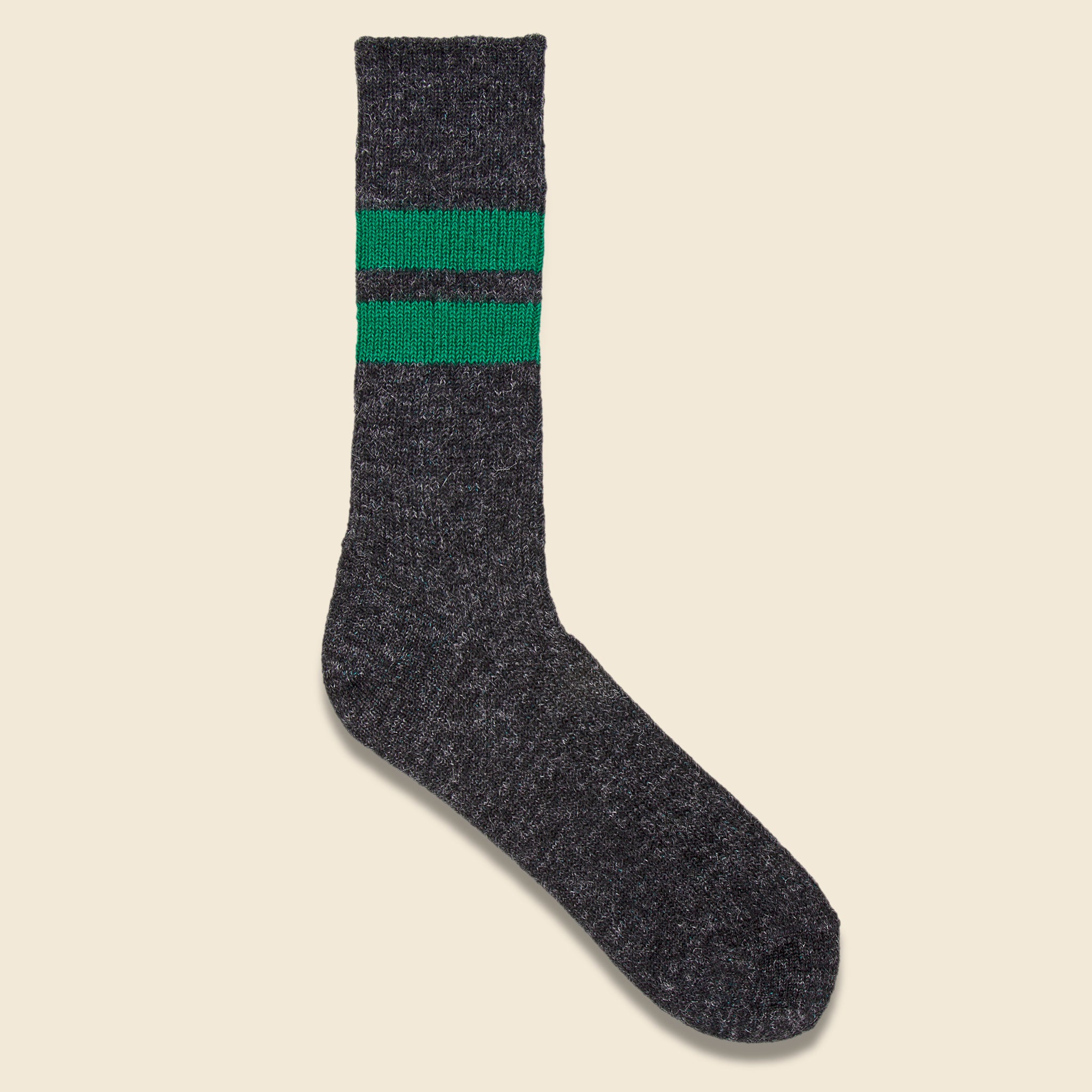 Reversible Brush Mohair Sock - Charcoal - RoToTo - STAG Provisions - Accessories - Socks